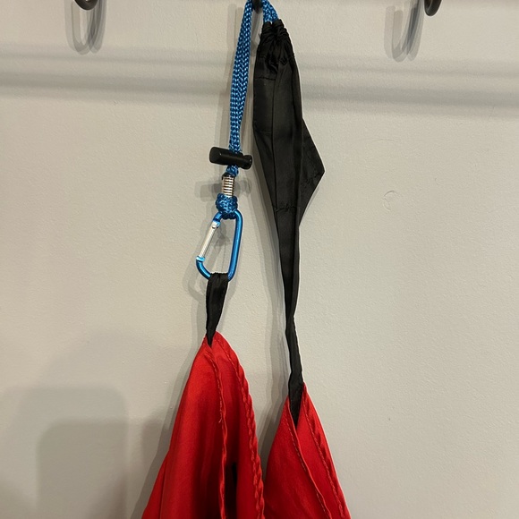 ONYA BAGS of Australia Red Nylon Shopping Bag with Emu Pocket - Picture 6 of 8